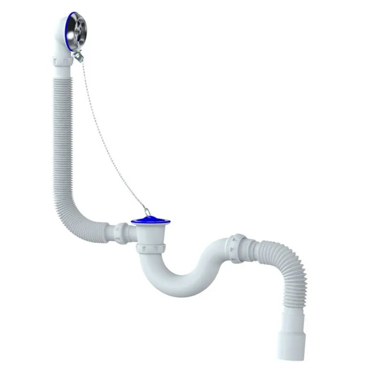 Сифон для ванны и глубокого поддона Unicorn S32 прямоточный сифон для душевого поддона unicorn
