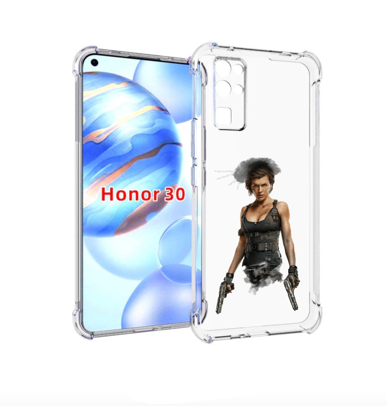 

Чехол бампер MyPads Resident-Evil для Honor 30 (BMH-AN10) против, Прозрачный, Tocco