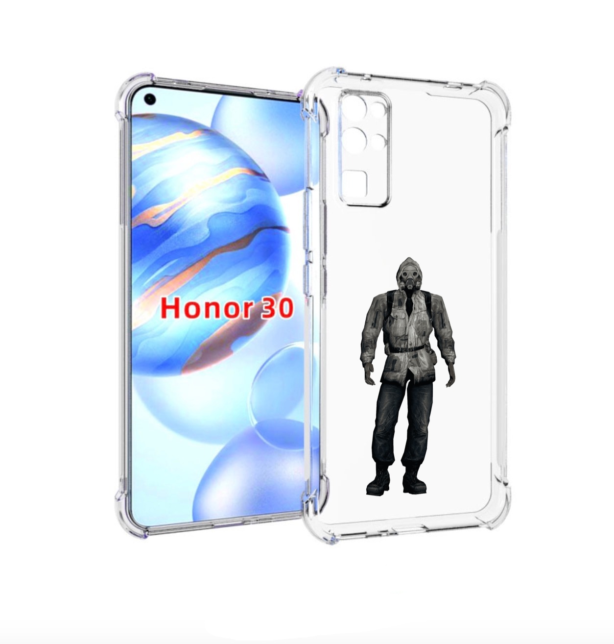 Чехол бампер MyPads S для Honor 30 (BMH-AN10) противоударный