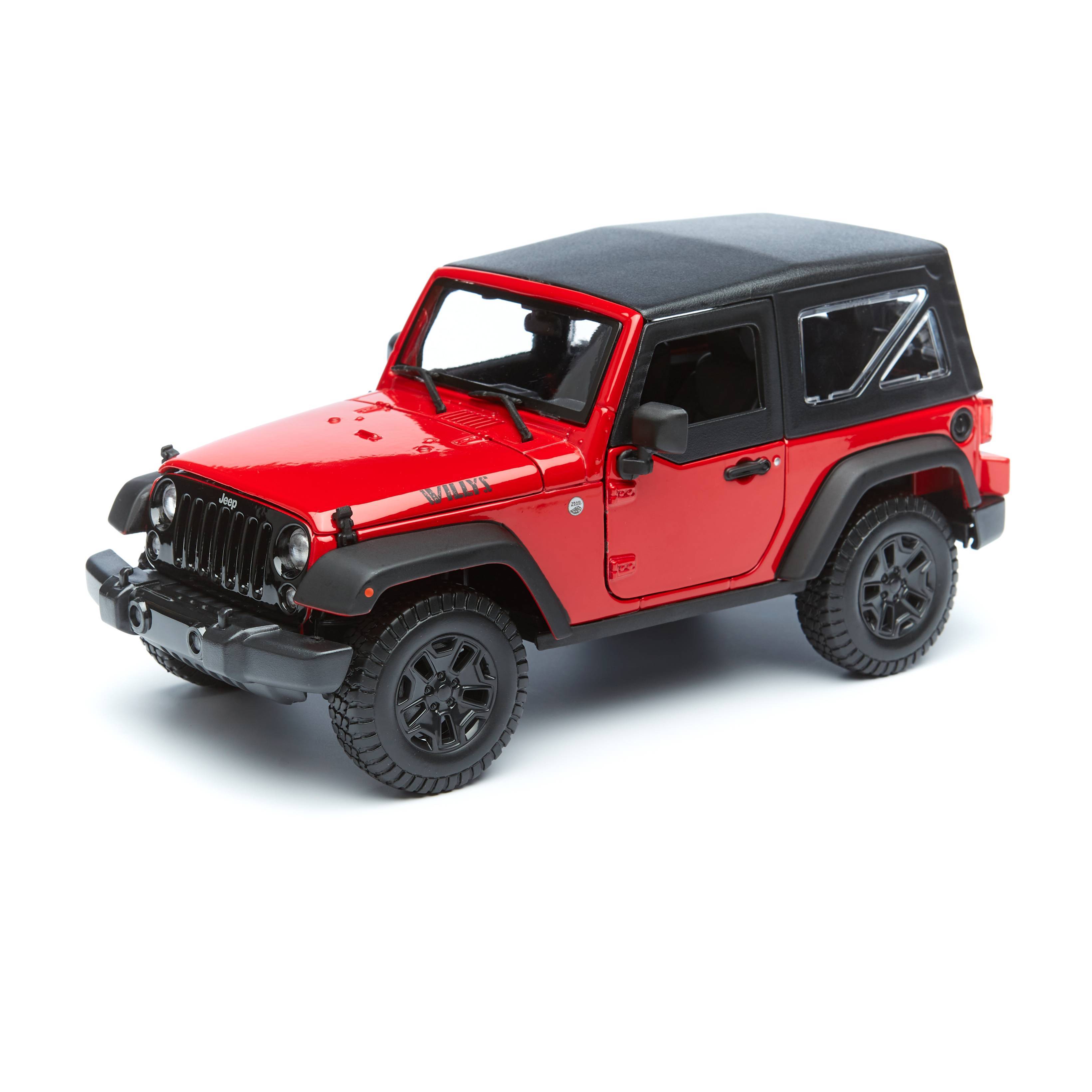 фото Maisto машинка 1:18 sp (b) - 2014 jeep wrangler 31676, красный 31676