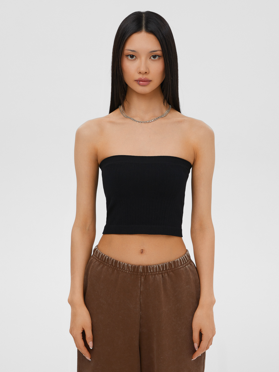 

Топ женский Feelz Bandeau черный S, Bandeau