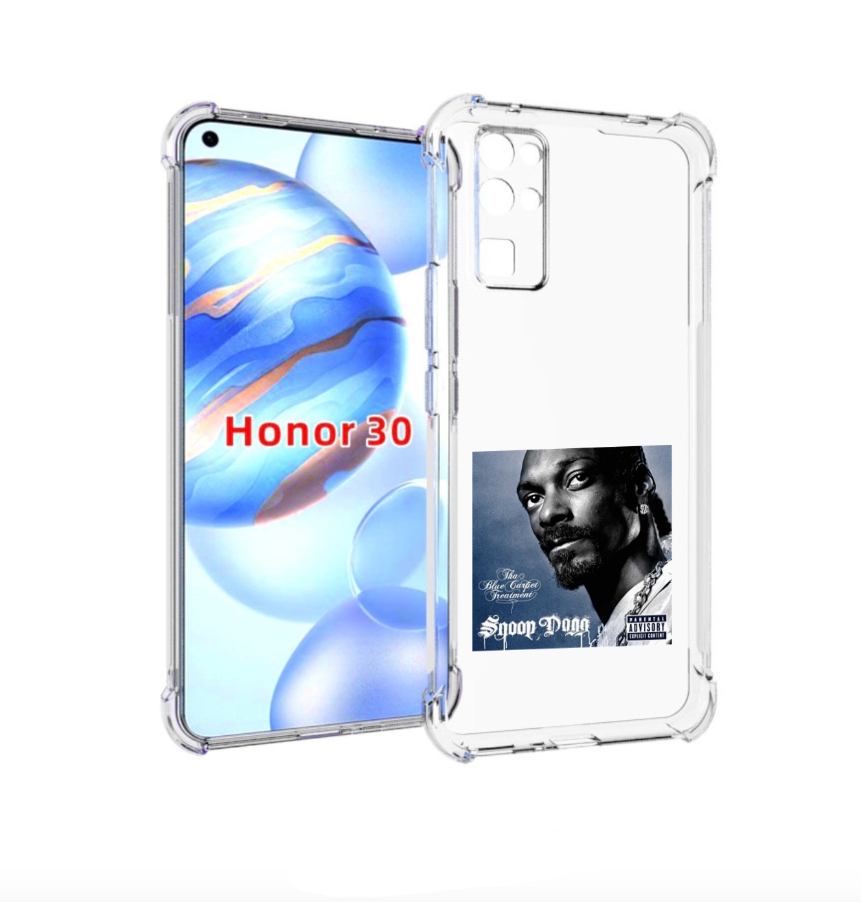 

Чехол Бампер Mypads Snoop Dogg Tha Blue Carpet Treatment Для Hon, Прозрачный, Tocco