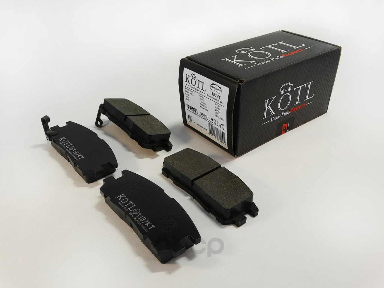 

Тормозные колодки KOTL задние 1187kt, Комплект задних тормозных колодок