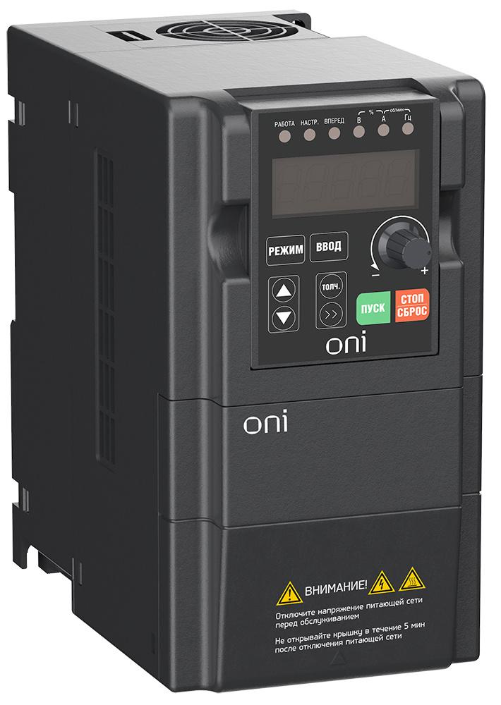 

Преобразователь частоты IEK A150 (A150-33-075HT) IP20 со встроенным тормозным модулем, Черный