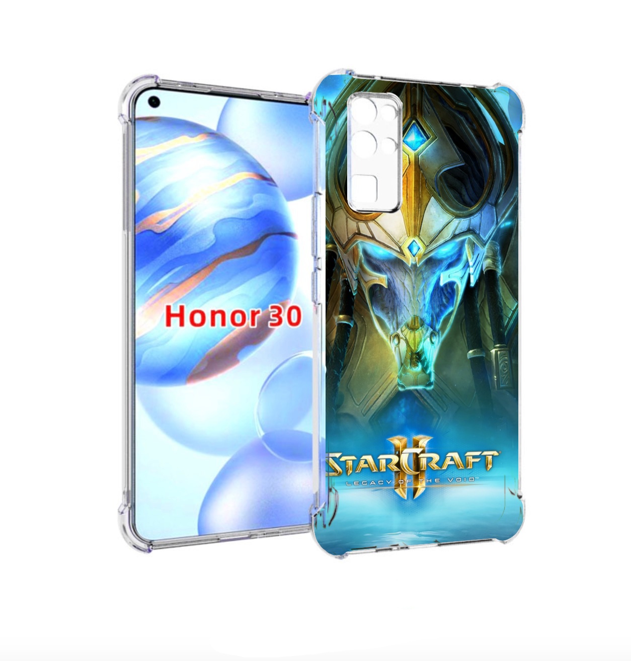 

Чехол бампер MyPads StarCraft II Legacy of the Void для Honor 30, Прозрачный, Tocco