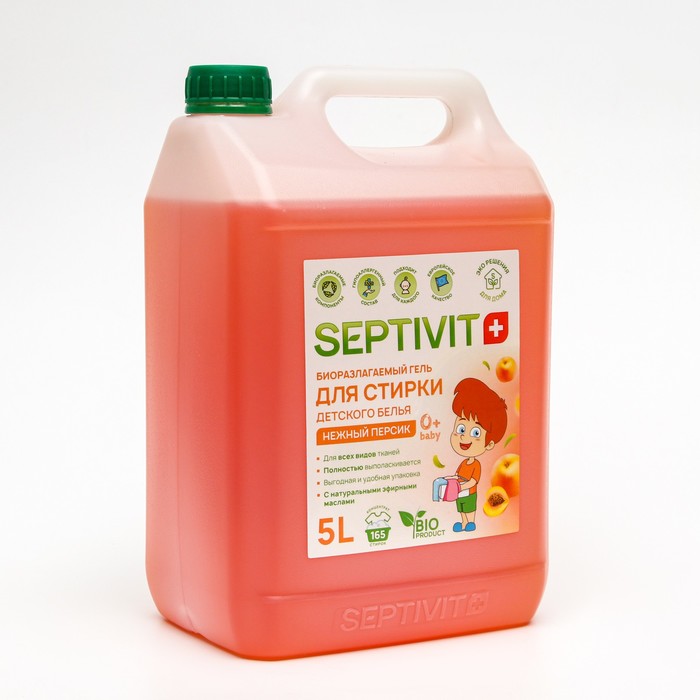 

Гель для стирки SEPTIVIT "Нежный персик", 5 л