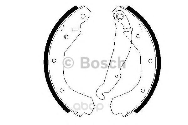 

Тормозные колодки Bosch задние барабанные 986487199, Колодки тормозные барабанные | зад |
