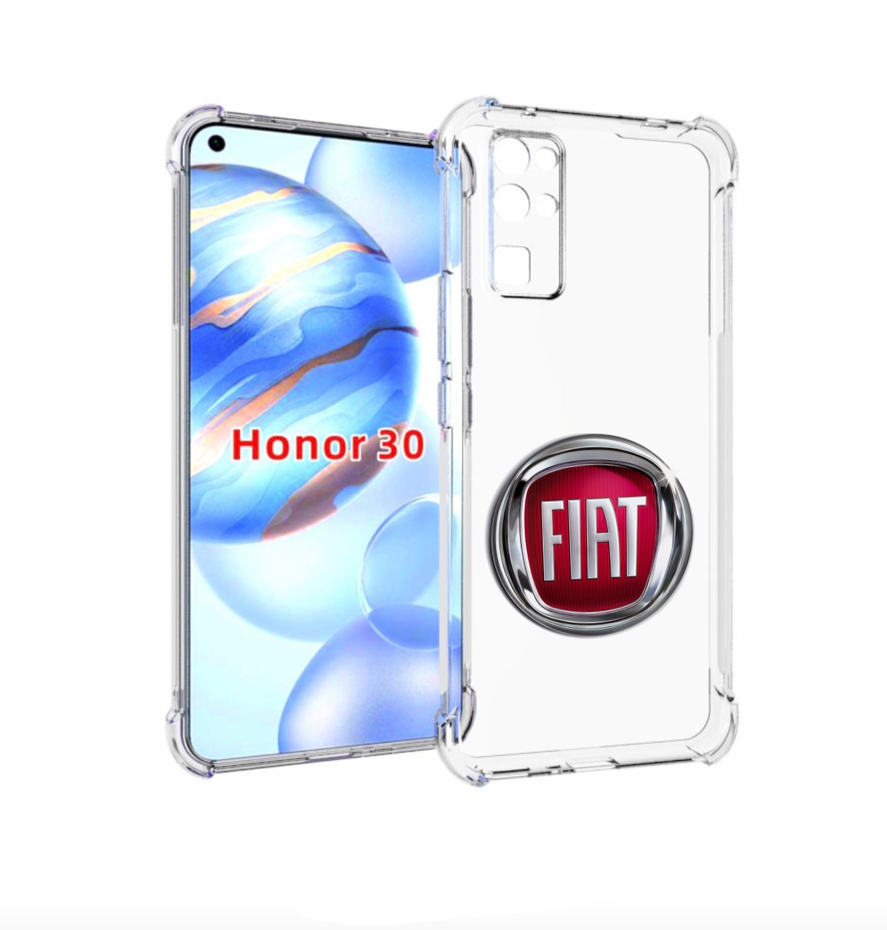 

Чехол бампер MyPads fiat-фиат мужской для Honor 30 (BMH-AN10) пр, Прозрачный, Tocco