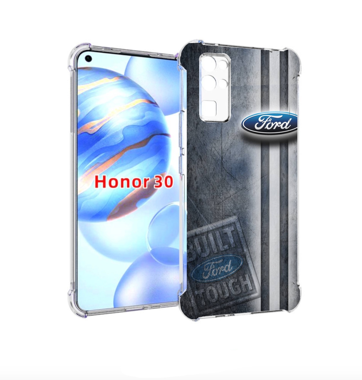 

Чехол бампер MyPads ford форд 2 для Honor 30 (BMH-AN10) противоу, Прозрачный, Tocco