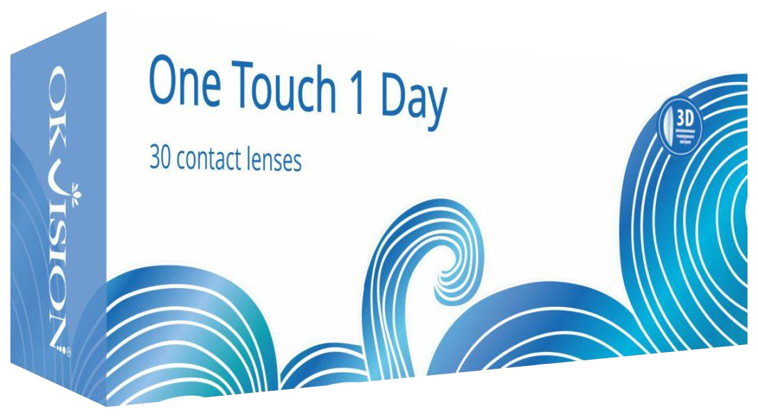 

Контактные линзы OKVision One Touch 1 Day Однодневные, +5.50 8.6, 30 шт.