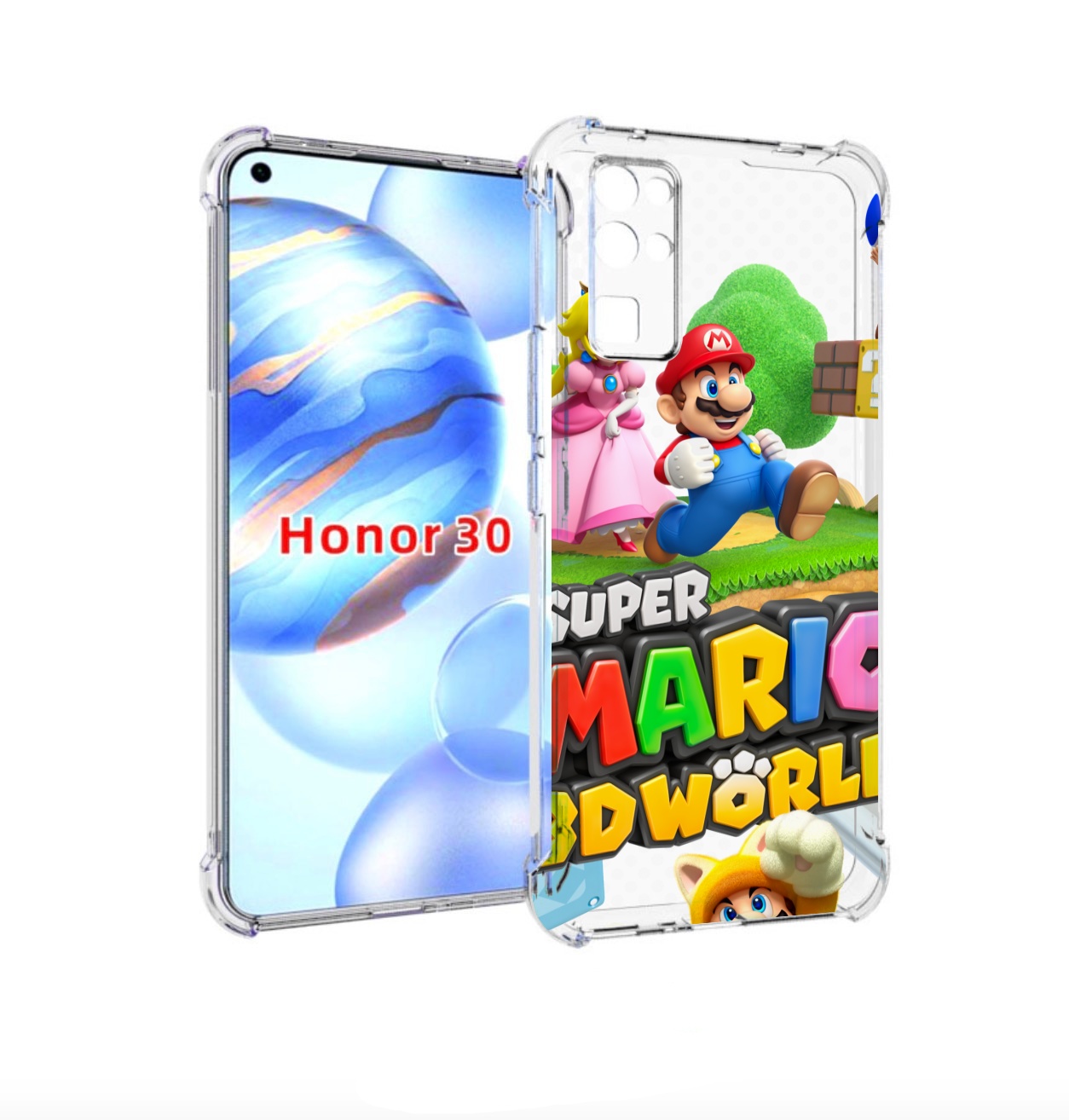 

Чехол бампер MyPads Super Mario 3D World для Honor 30 (BMH-AN10), Прозрачный, Tocco
