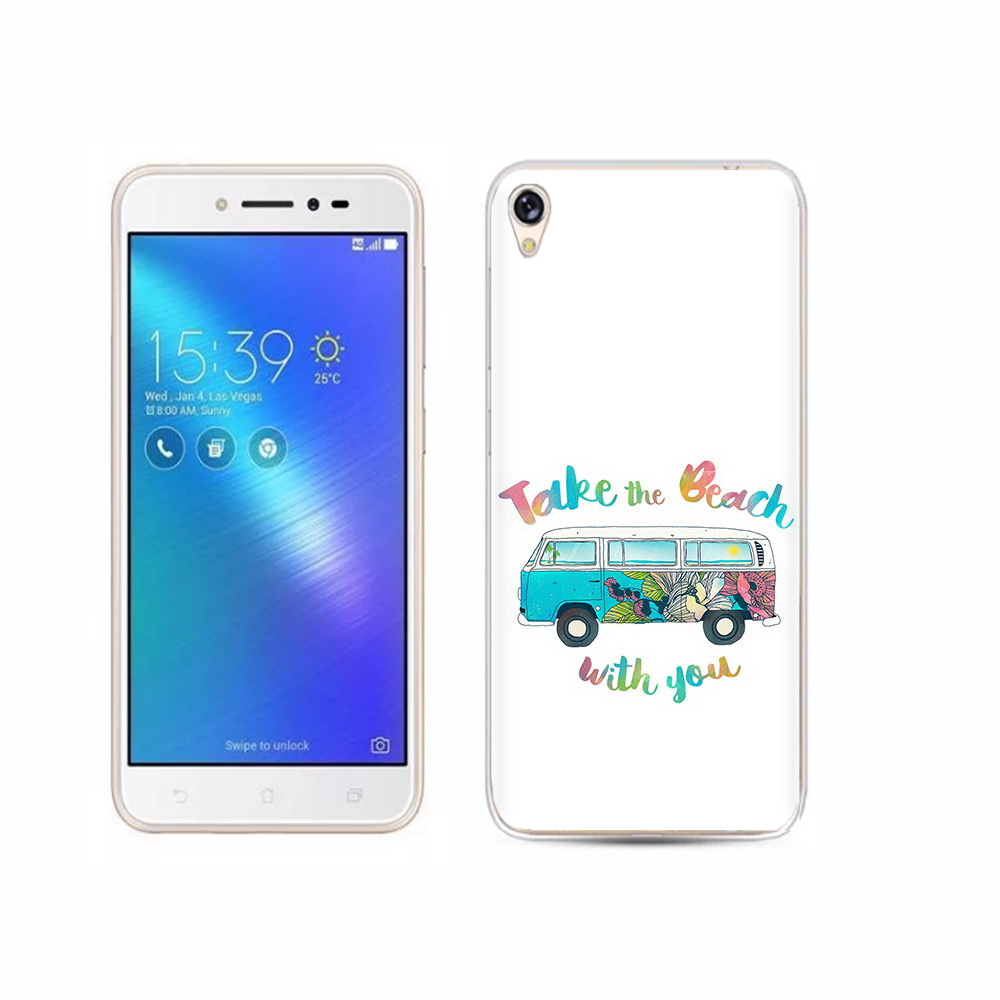 Чехол MyPads Tocco для Asus ZenFone Live (ZB501KL) Хиппи автобус