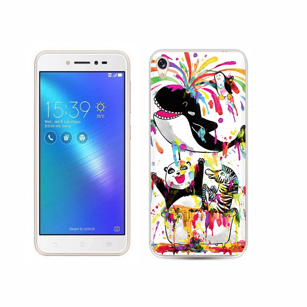 

Чехол MyPads Tocco для Asus ZenFone Live (ZB501KL) Хиппи кит, Прозрачный, Tocco