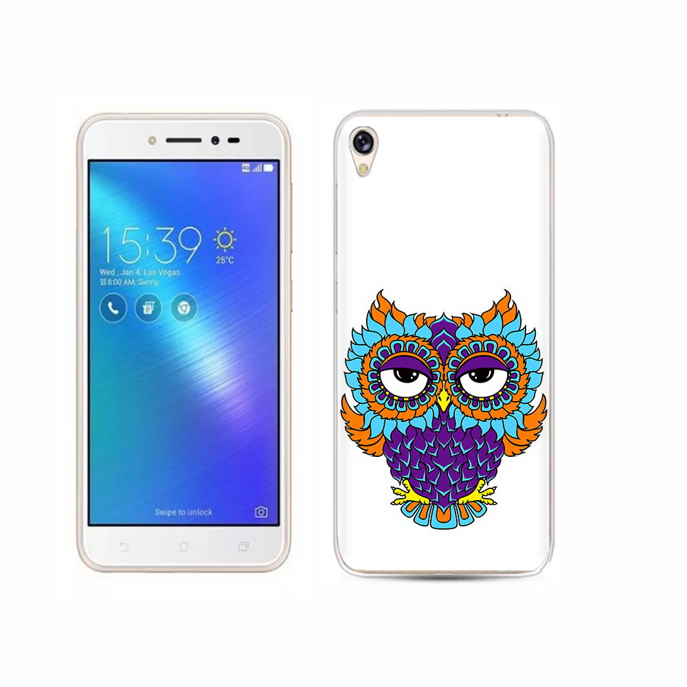 

Чехол MyPads Tocco для Asus ZenFone Live (ZB501KL) Цветная сова, Прозрачный, Tocco