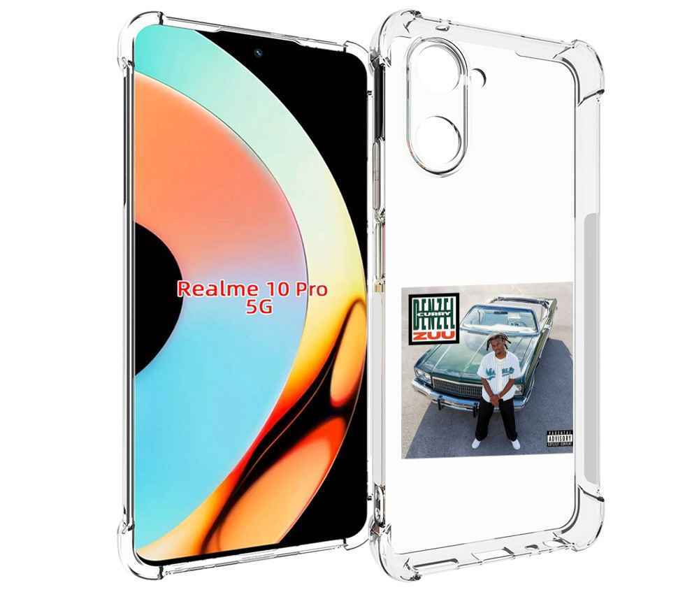

Чехол бампер MyPads Denzel Curry - ZUU для Realme 10 Pro противо..., Прозрачный, Tocco