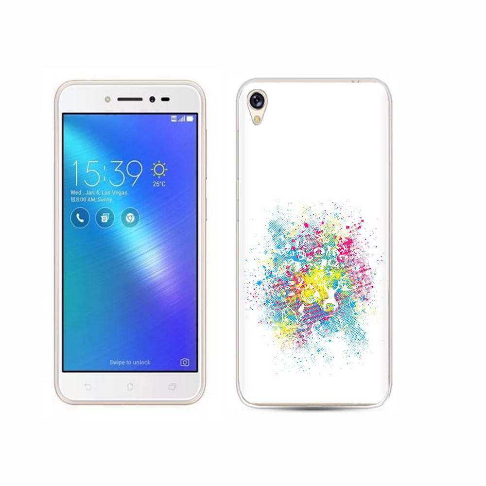 

Чехол MyPads Tocco для Asus ZenFone Live (ZB501KL) акварель абстракция, Прозрачный, Tocco