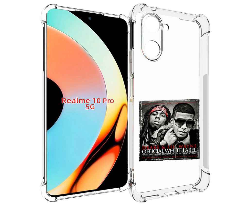 

Чехол бампер MyPads Drake - Official White Label для Realme 10 P..., Прозрачный, Tocco