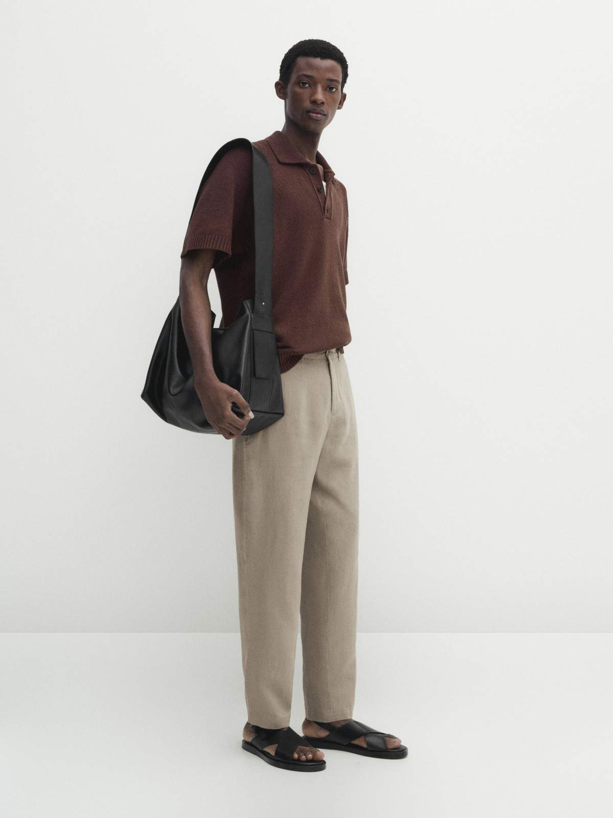 

Брюки мужские Massimo Dutti 0015/015-I2024 бежевые 40 EU, Бежевый, 0015/015-I2024