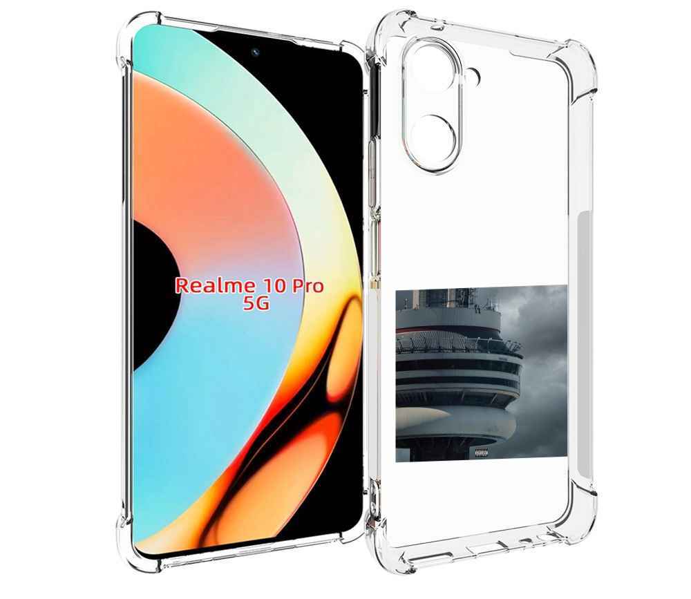 

Чехол бампер MyPads Drake - Views для Realme 10 Pro противоударный, Прозрачный, Tocco