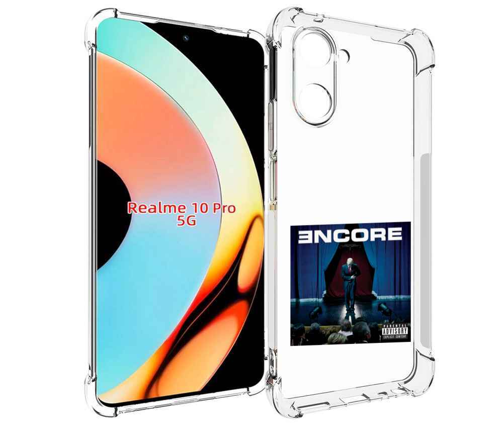 

Чехол бампер MyPads ENCORE для Realme 10 Pro противоударный, Прозрачный, Tocco