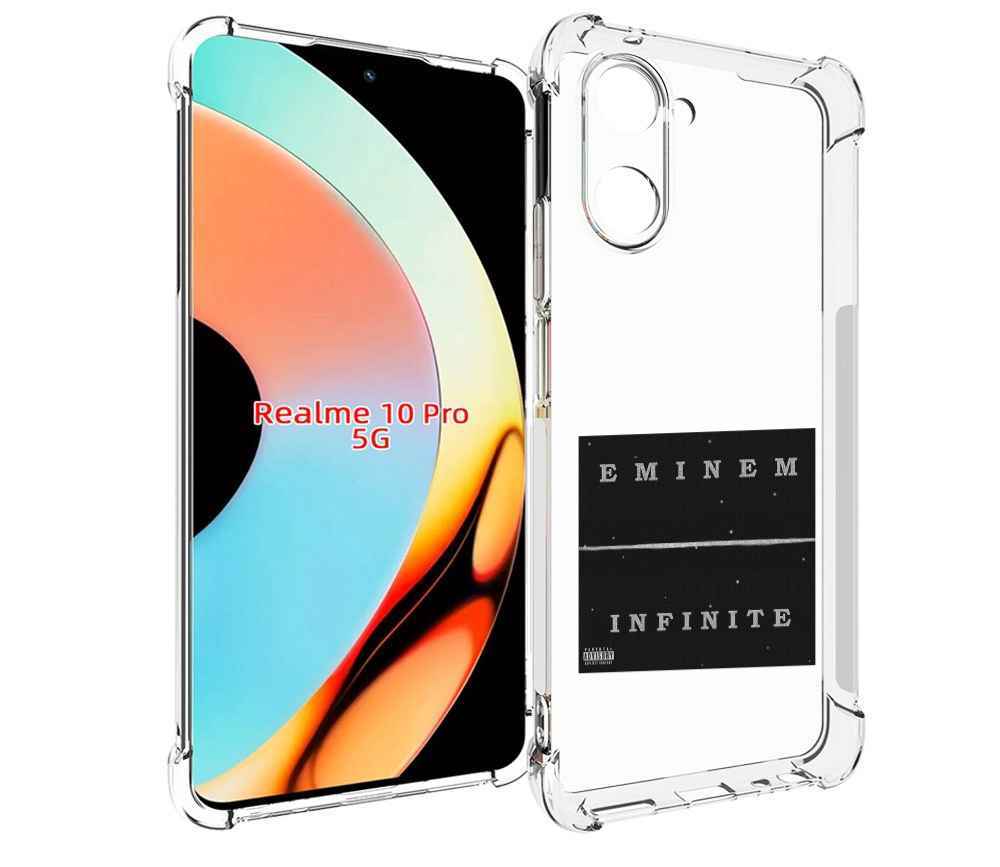 

Чехол бампер MyPads Eminem INFINITE для Realme 10 Pro противоуда..., Прозрачный, Tocco
