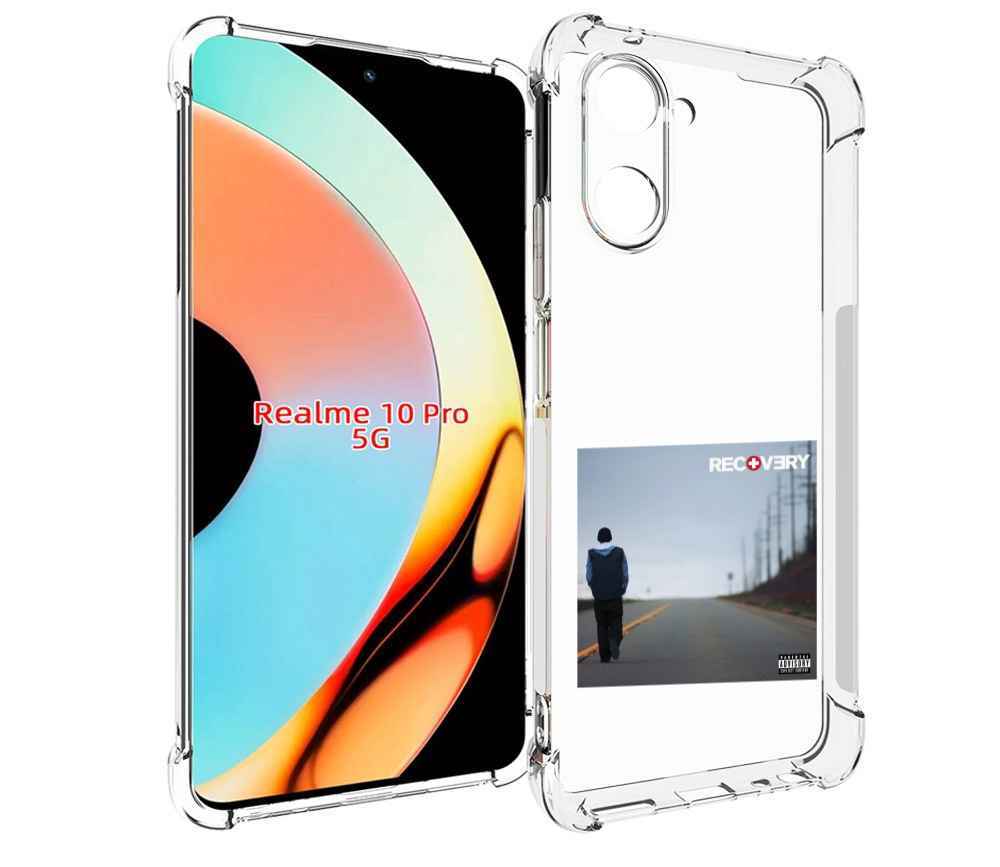 

Чехол бампер MyPads Eminem RECOVERY для Realme 10 Pro противоуда..., Прозрачный, Tocco