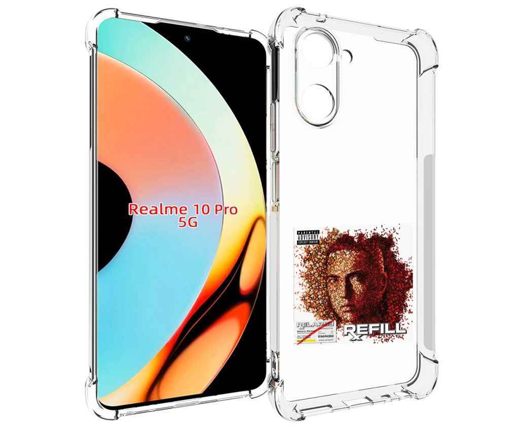 

Чехол бампер MyPads Eminem RELAPSE, REFILL для Realme 10 Pro про..., Прозрачный, Tocco