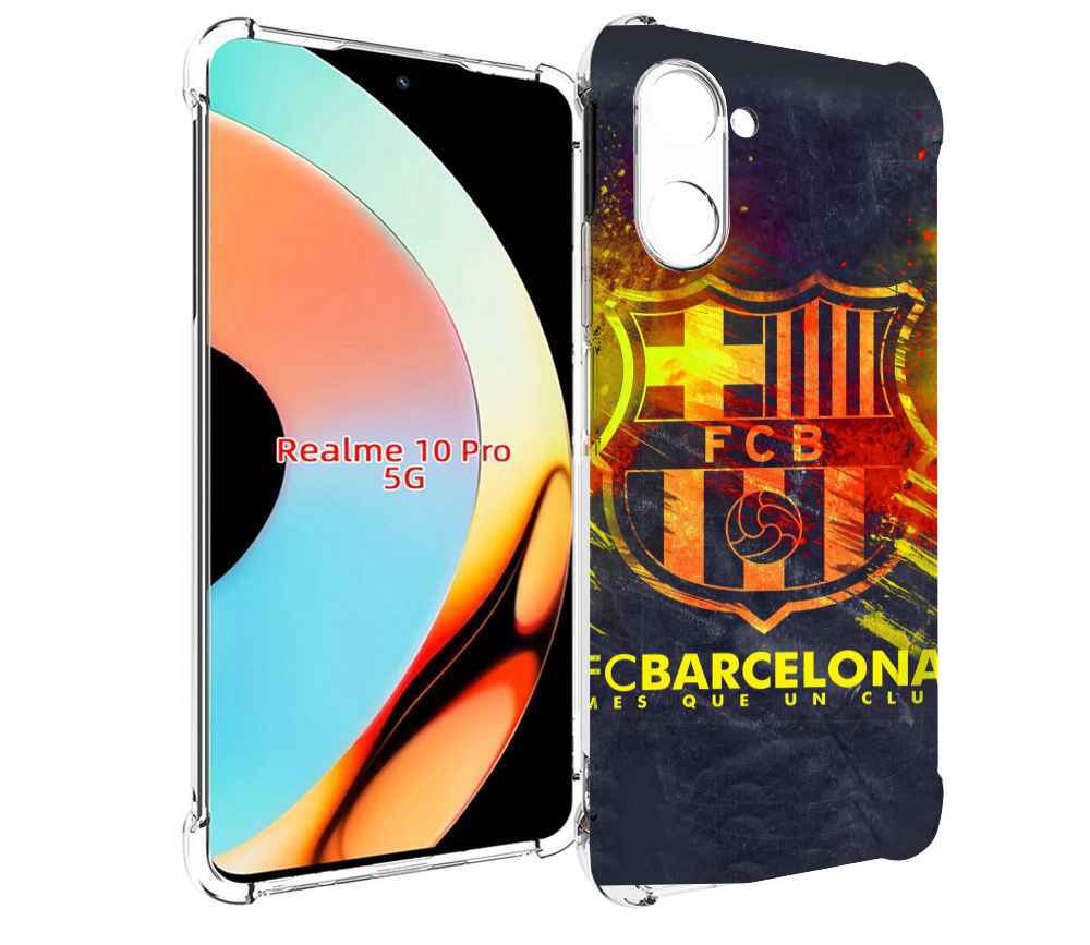 

Чехол бампер MyPads FC-Barcelona-Wallpaper-3 для Realme 10 Pro п..., Прозрачный, Tocco