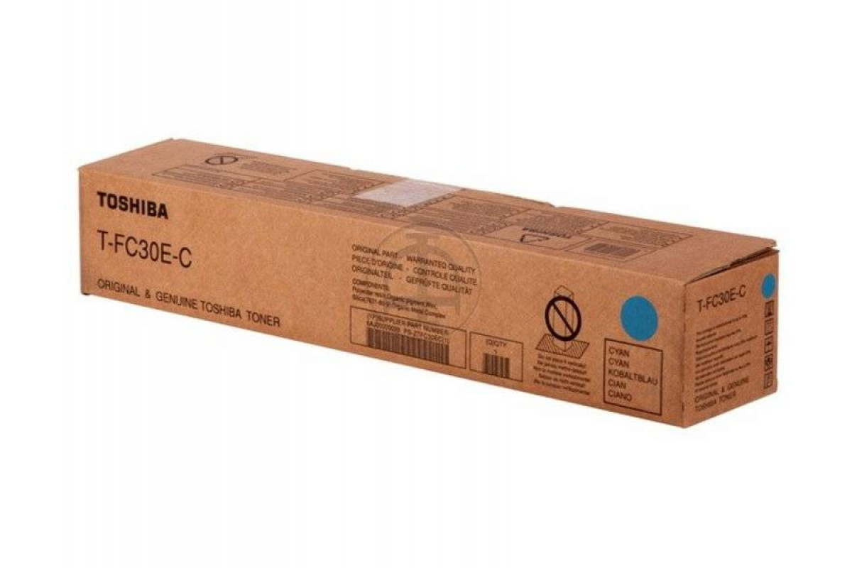 

Картридж для лазерного принтера Toshiba T-FC30EC (6AJ00000203), голубой, оригинал