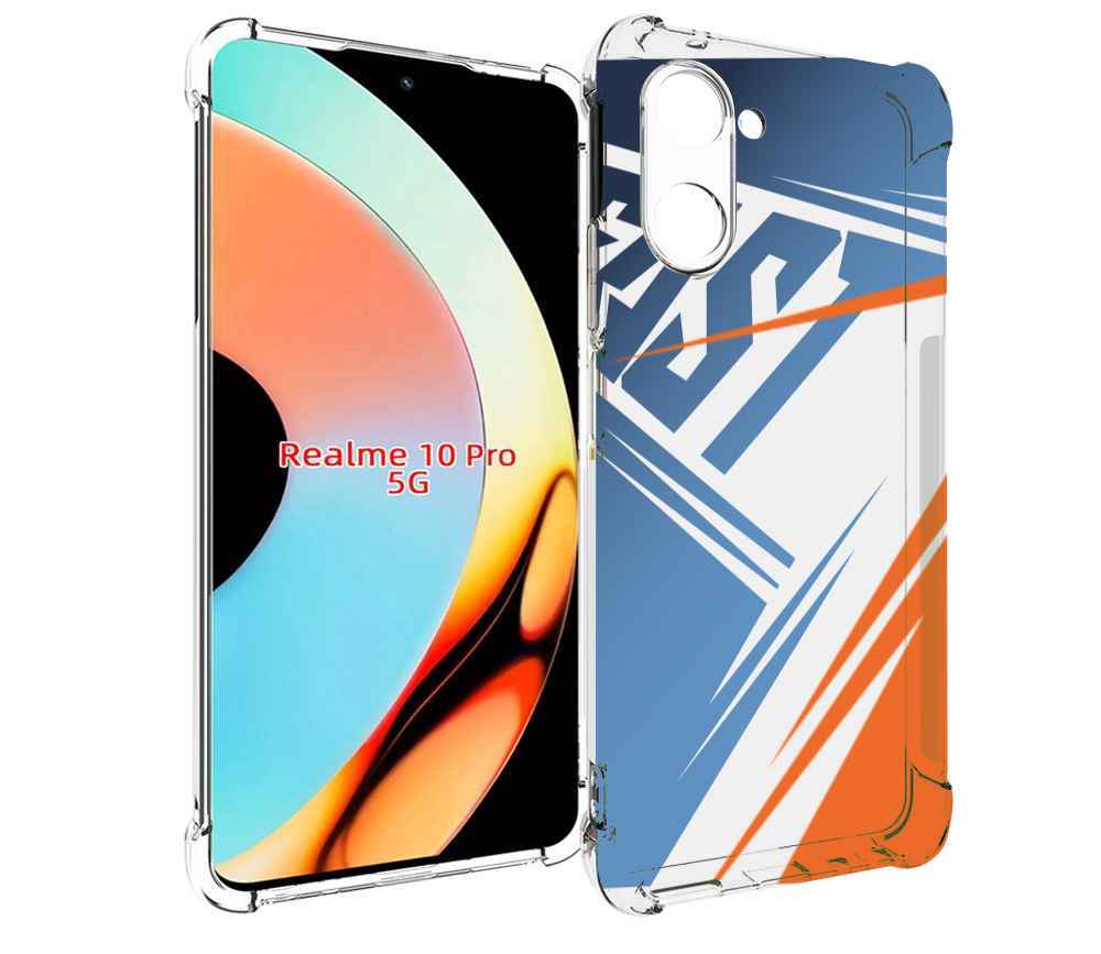 

Чехол бампер MyPads Fast для Realme 10 Pro противоударный, Прозрачный, Tocco