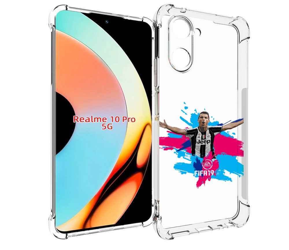 

Чехол бампер MyPads Fifa-2019-2020-2021-2022 мужской для Realme ..., Прозрачный, Tocco