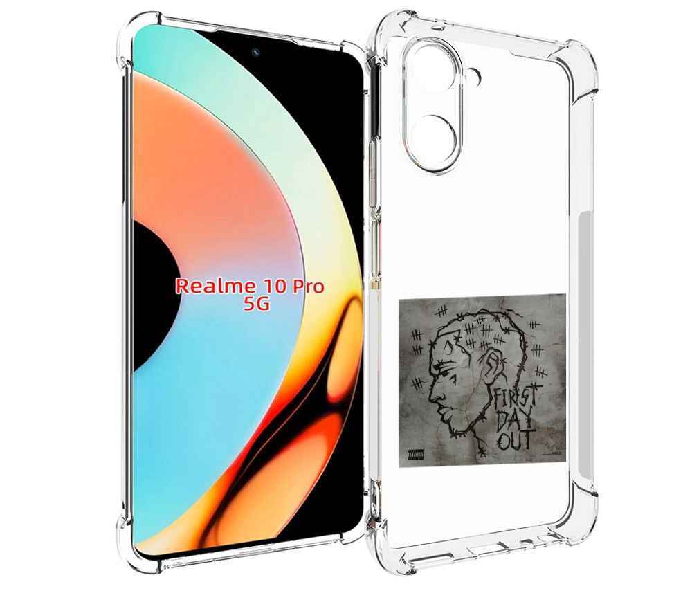 

Чехол бампер MyPads First Day Out для Realme 10 Pro противоударный, Прозрачный, Tocco