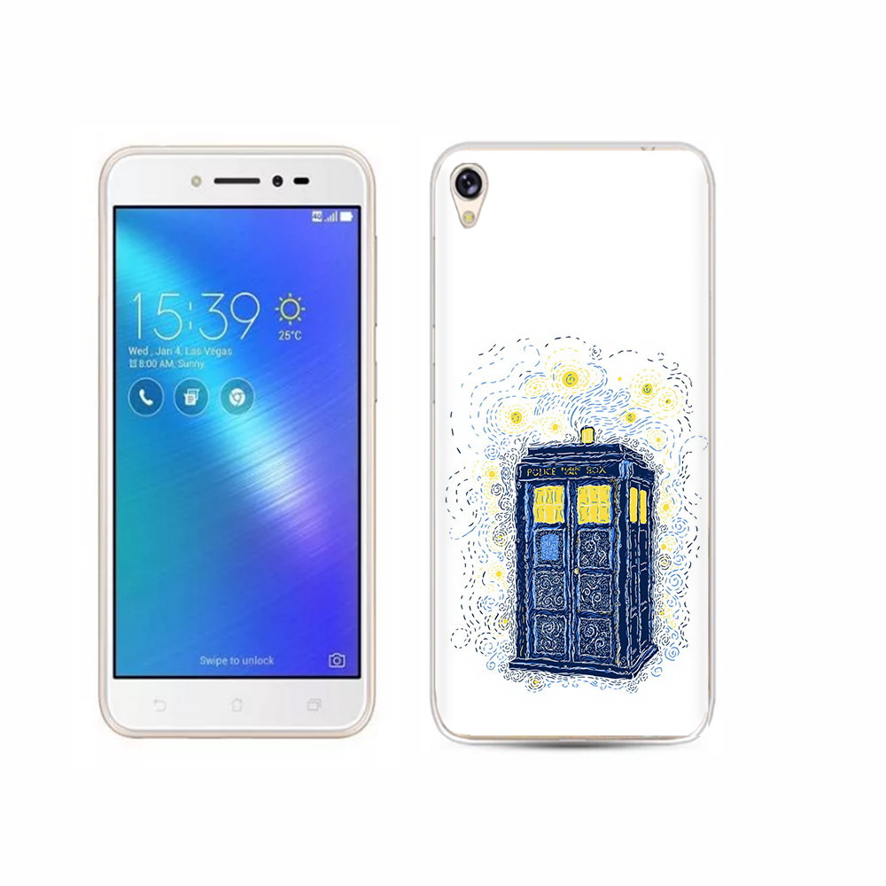 

Чехол MyPads Tocco для Asus ZenFone Live (ZB501KL) будка рисунок, Прозрачный, Tocco