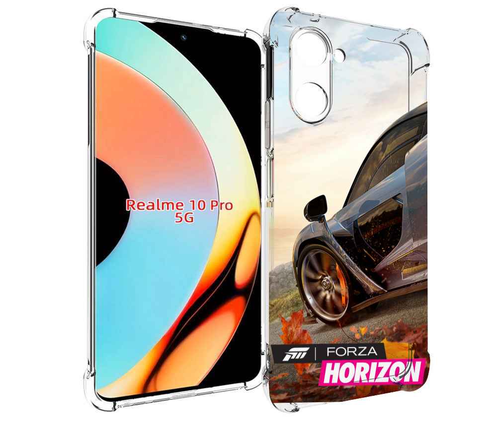 

Чехол бампер MyPads Forza Horizon 4 для Realme 10 Pro противоуда..., Прозрачный, Tocco