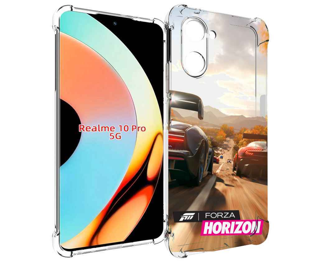 

Чехол бампер MyPads Forza Horizon для Realme 10 Pro противоударный, Прозрачный, Tocco