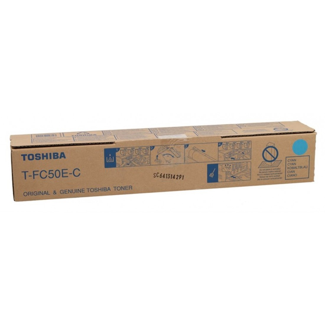 

Картридж для лазерного принтера Toshiba T-FC50EC (6AJ00000227), голубой, оригинал