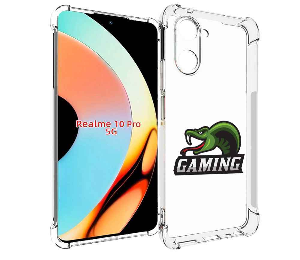 

Чехол бампер MyPads Gaming-3 для Realme 10 Pro противоударный, Прозрачный, Tocco