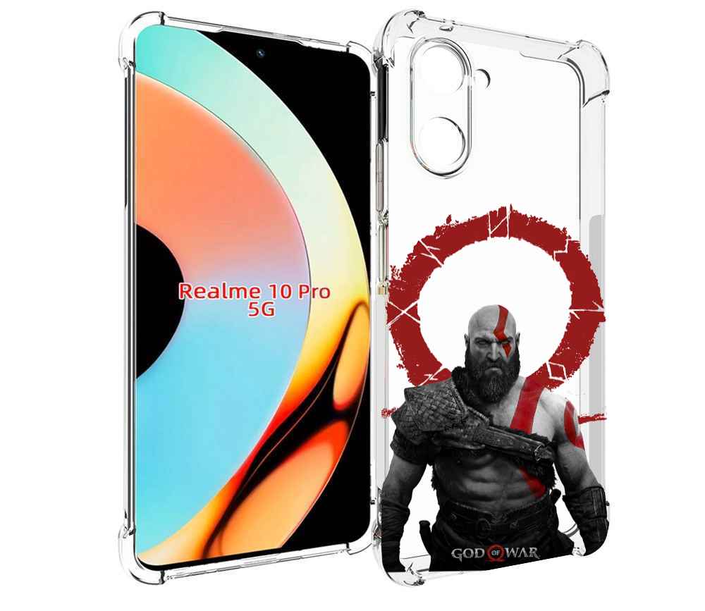 

Чехол бампер MyPads God-of-War для Realme 10 Pro противоударный, Прозрачный, Tocco