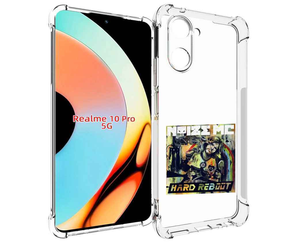 

Чехол бампер MyPads Hard Reboot Noize MC для Realme 10 Pro проти..., Прозрачный, Tocco