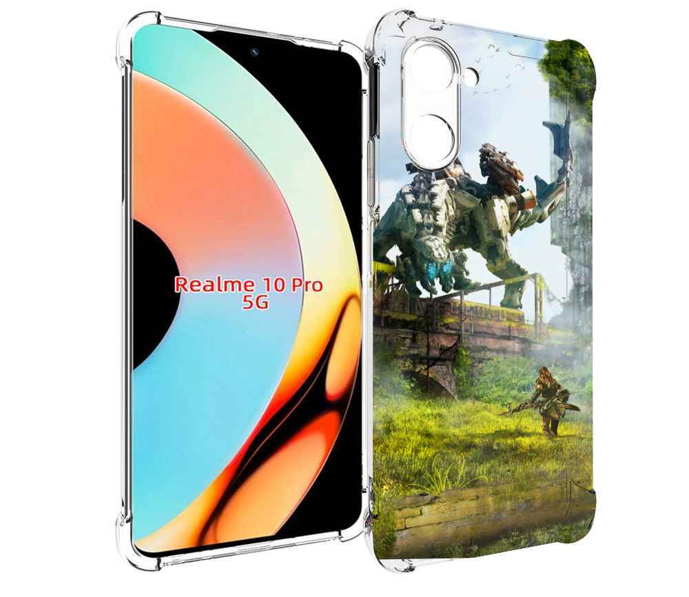 

Чехол бампер MyPads Horizon Zero Dawn для Realme 10 Pro противоу..., Прозрачный, Tocco
