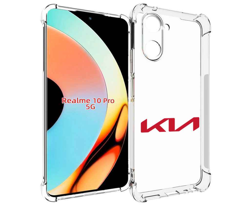 

Чехол бампер MyPads Kia-киа-3 для Realme 10 Pro противоударный, Прозрачный, Tocco