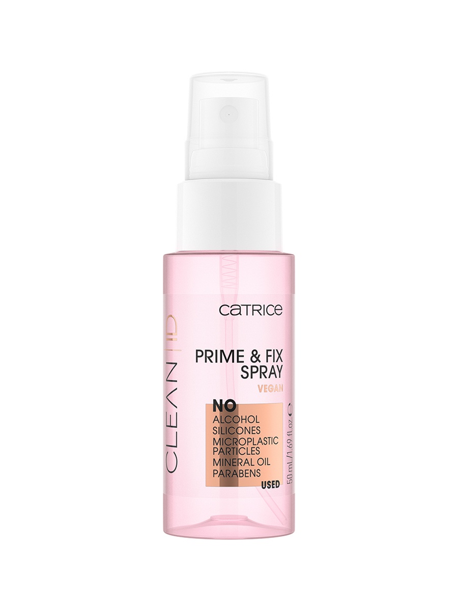 фото Спрей-фиксатор макияжа catrice, clean id prime & fix spray, 50 ml