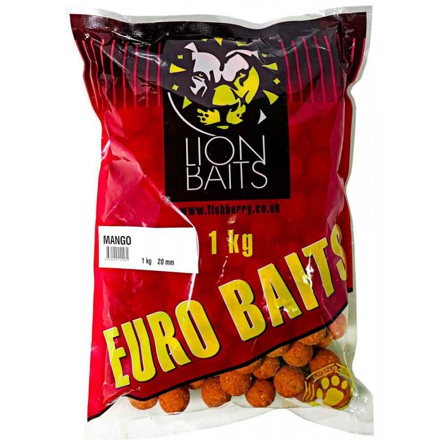 Бойлы тонущие Lion Baits EURO BAITS 20мм 1кг MANGO