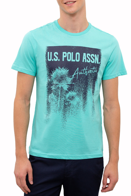 фото Футболка мужская g081gl0110zawo u.s. polo assn. голубая m