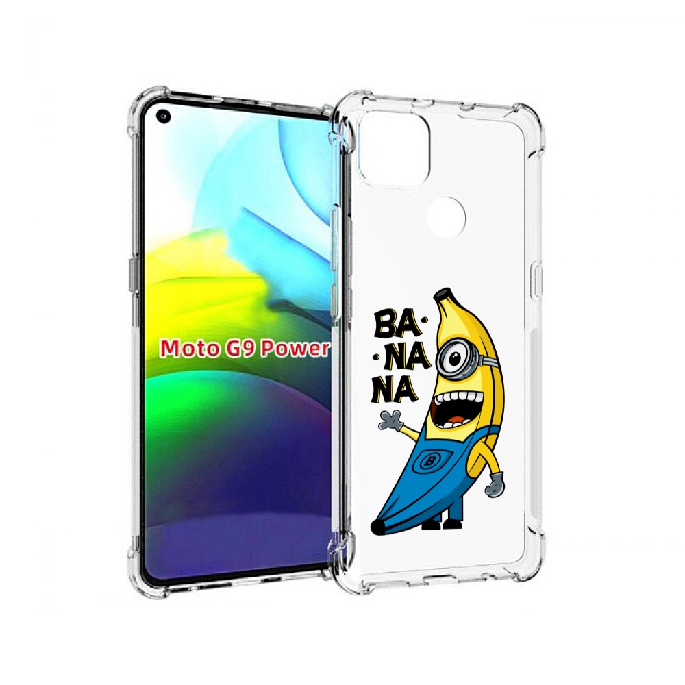 

Чехол MyPads Банана-миньон для Motorola Moto G9 Power, Прозрачный, Tocco
