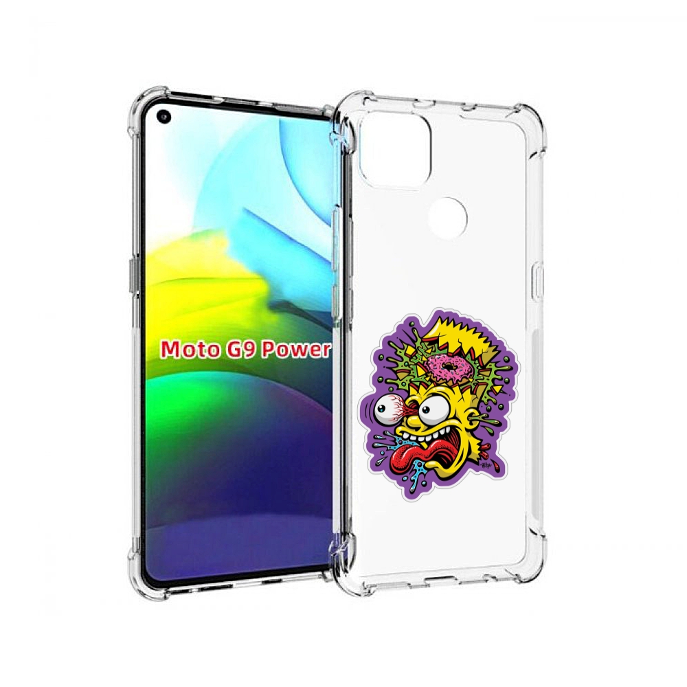 

Чехол MyPads Барт-Симпсон для Motorola Moto G9 Power, Прозрачный, Tocco