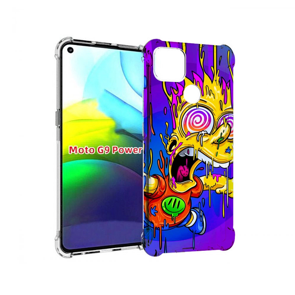 

Чехол MyPads Барт-арт-стрит для Motorola Moto G9 Power, Прозрачный, Tocco