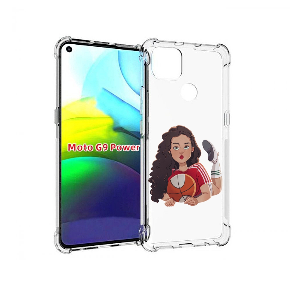 

Чехол MyPads Баскетболитска-в-гольфах женский для Motorola Moto G9 Power, Прозрачный, Tocco