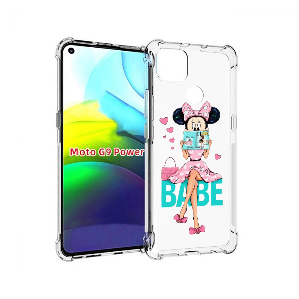 

Чехол MyPads Бейби-микки для Motorola Moto G9 Power, Прозрачный, Tocco
