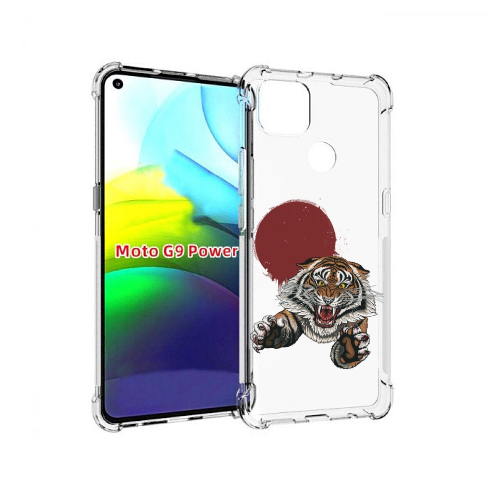 

Чехол MyPads Бросок тигра для Motorola Moto G9 Power, Прозрачный, Tocco